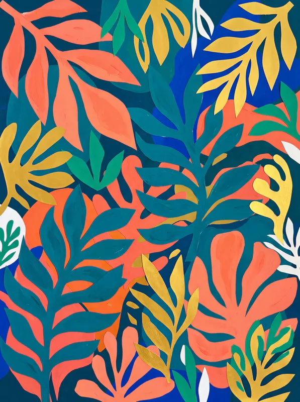 Coral Leaf Cut-Outs