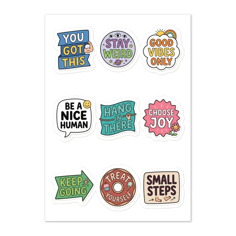 Good Vibes Meme Sticker Sheet