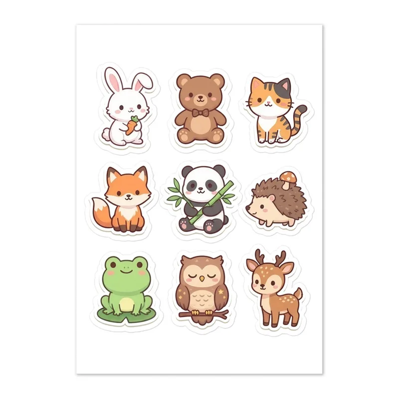 Cozy Critters Sticker Sheet