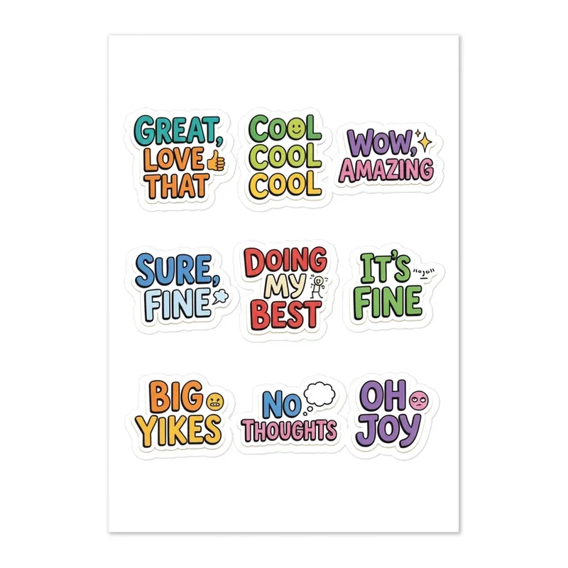 Sarcasm Meme Sticker Sheet
