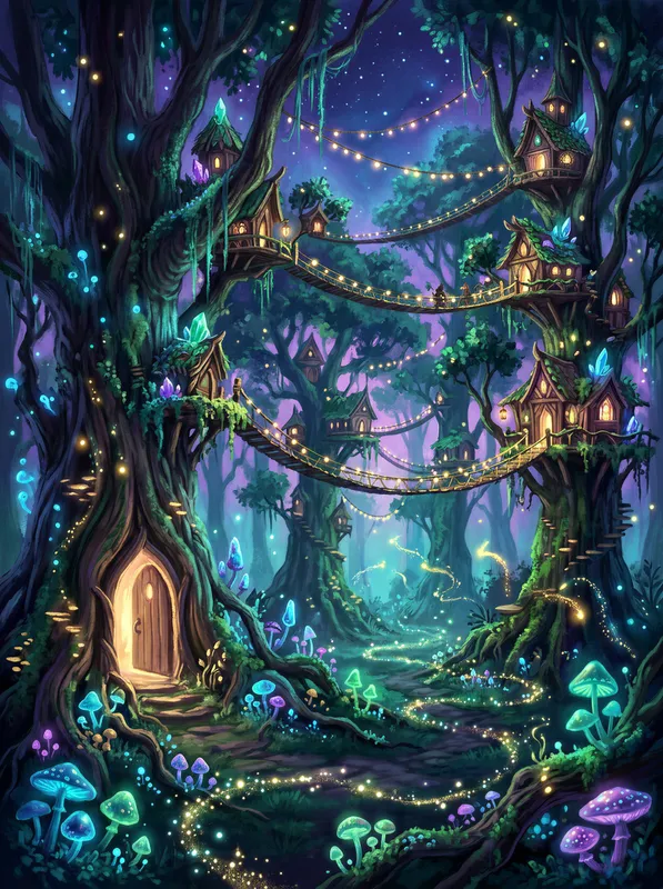 Elven Treehouse Village