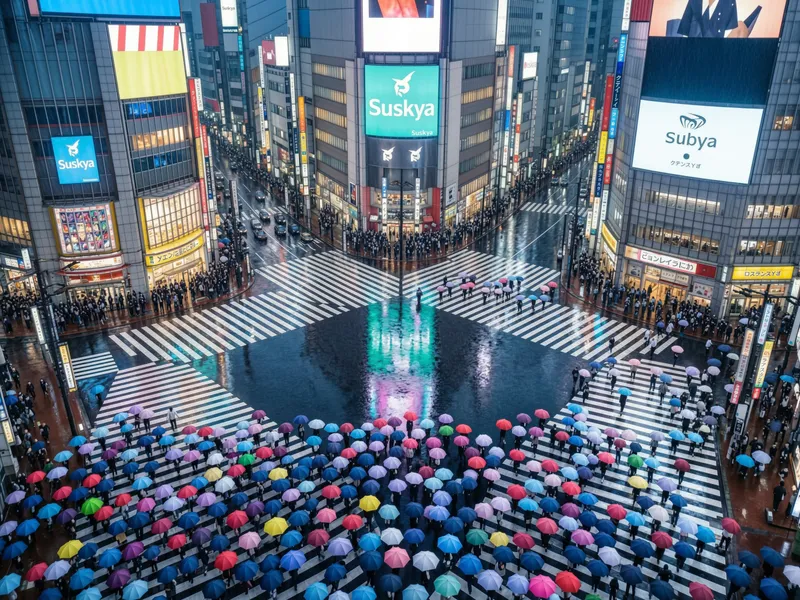 Shibuya in the Rain