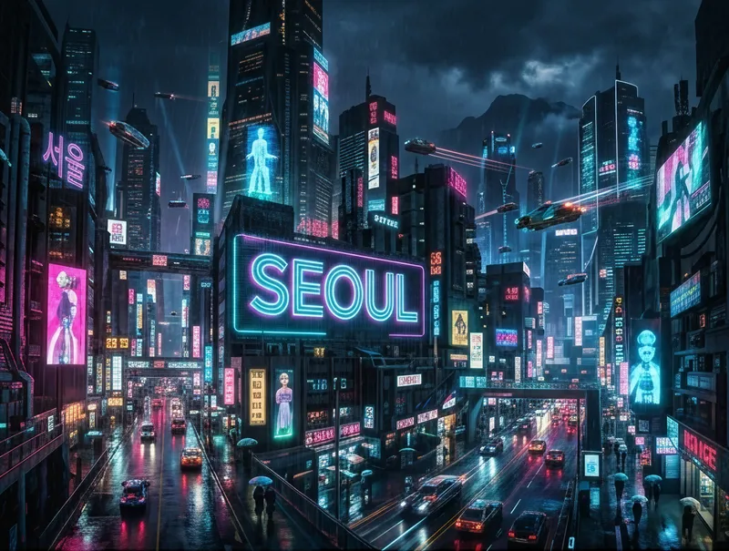 Cyberpunk Neon Cityscapes