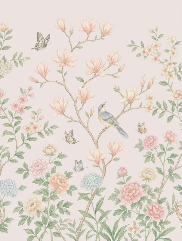 Peach Magnolia Panel
