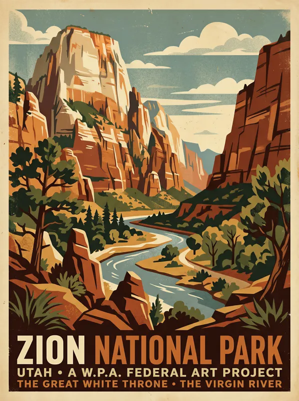 Zion WPA Poster