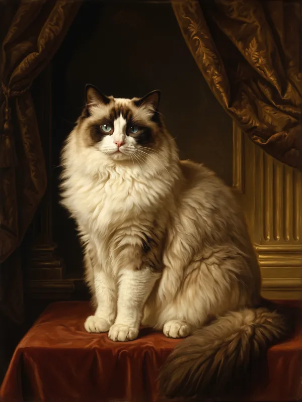 Ragdoll Cat Portrait