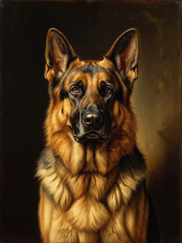 German Shepherd Portrait