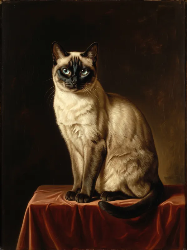 Siamese Cat Portrait