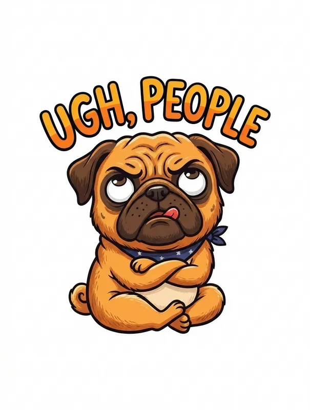 Grumpy Pug People