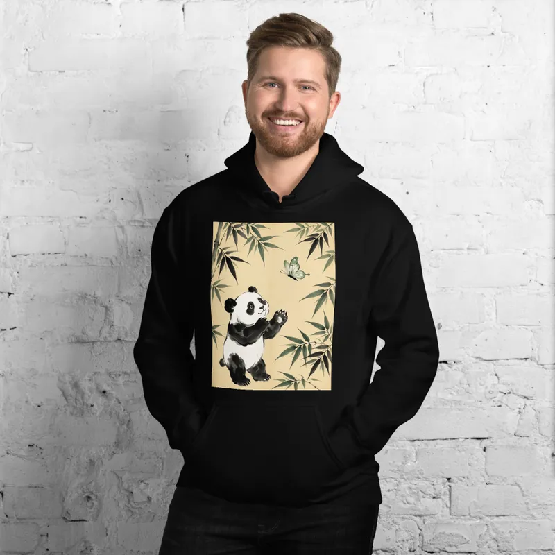 Panda and Butterfly Hoodie