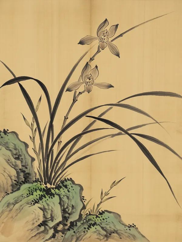 Orchid and Rock