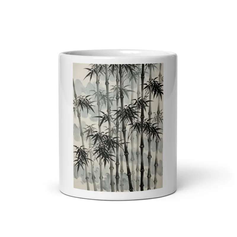Bamboo in Rain 雨竹 Mug