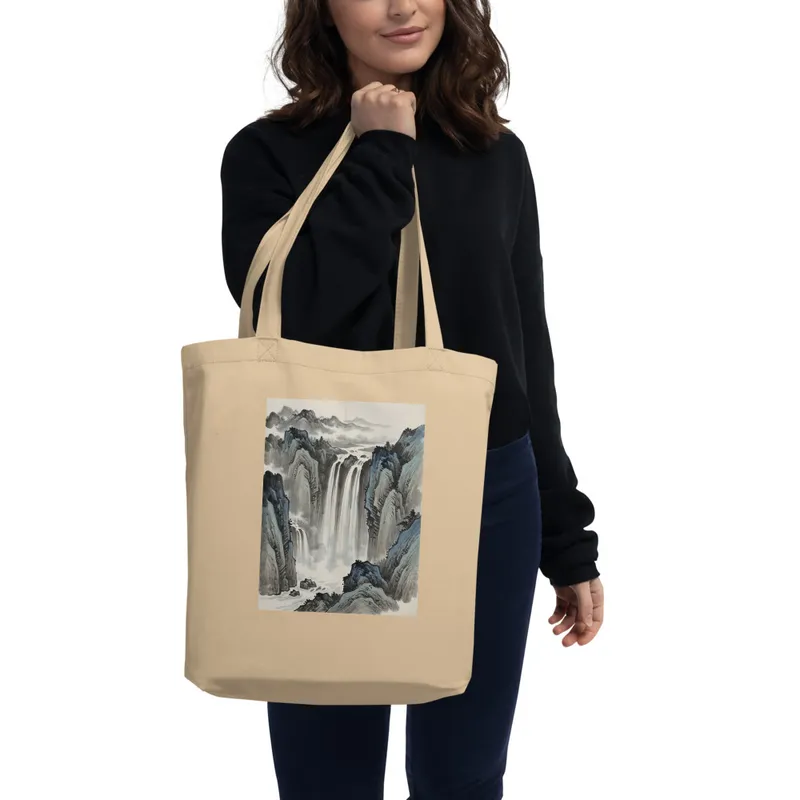 Gorge Waterfall 飞瀑 Tote Bag