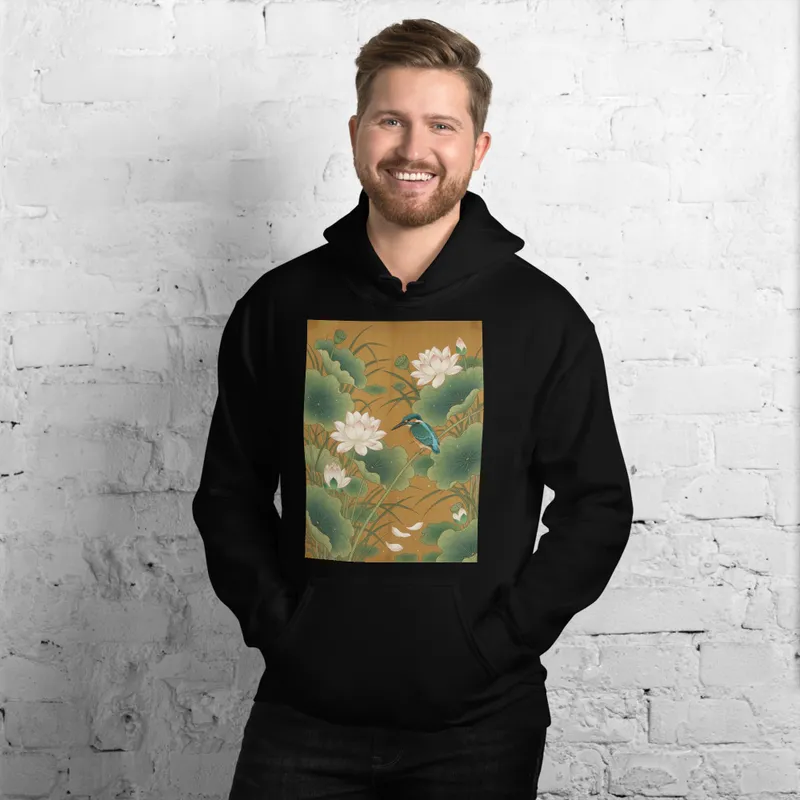 Lotus & Kingfisher 莲 Hoodie