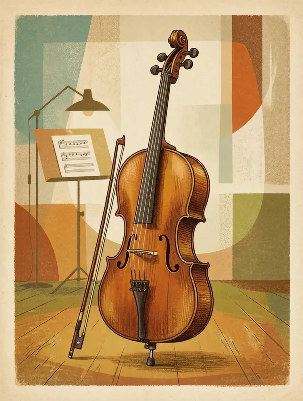 Wooden Cello