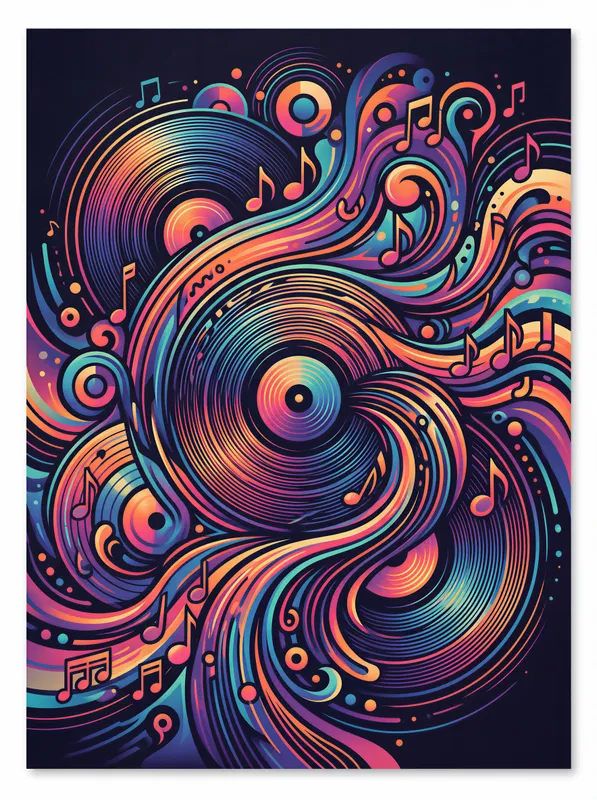Vinyl Groove Spiral