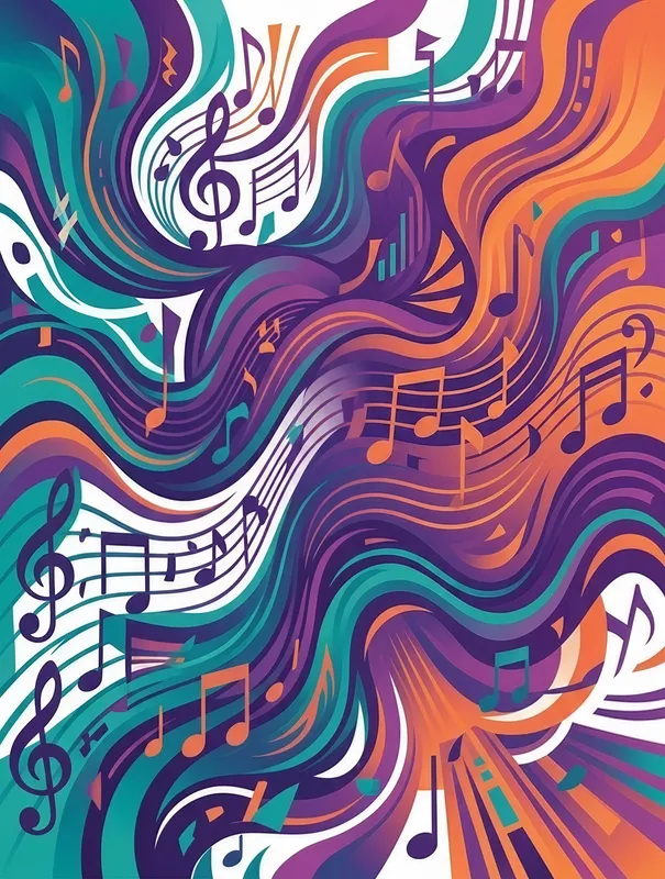 Flowing Soundwaves & Notes