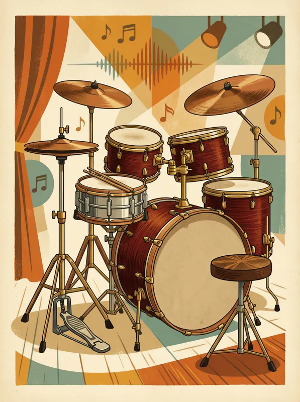 Retro Drum Kit