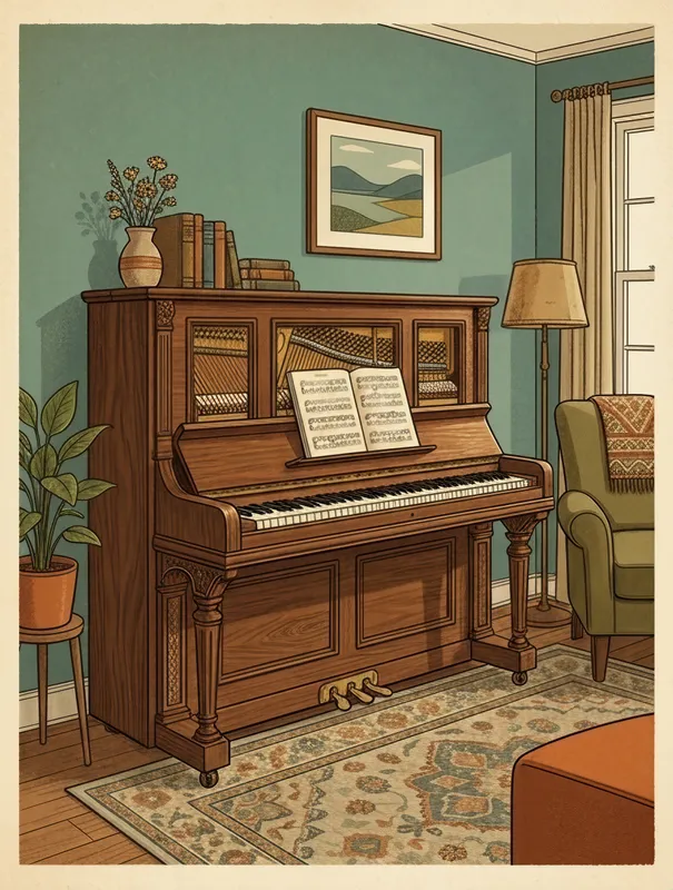 Vintage Upright Piano