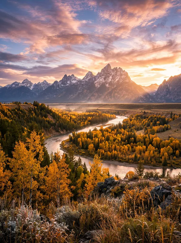 Golden Autumn Valley
